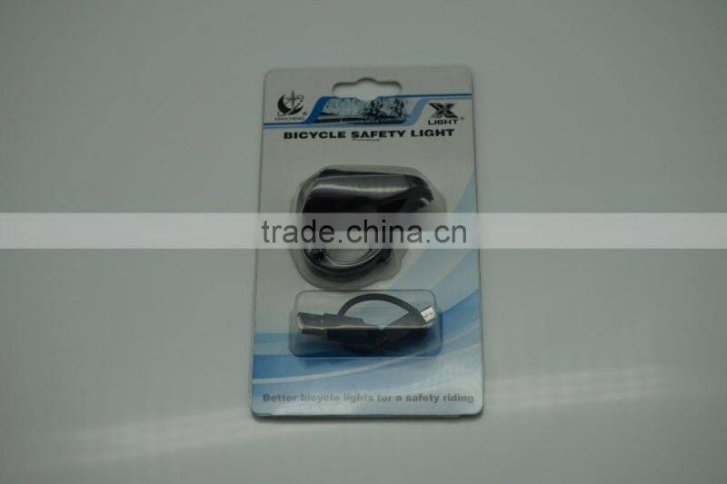 bicycle light rechargeable,usb rechargeable,silicone bicycle light,0.5w white led