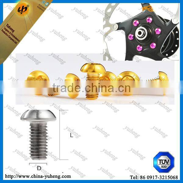 Custom size Titanium head bolt M5 for bike