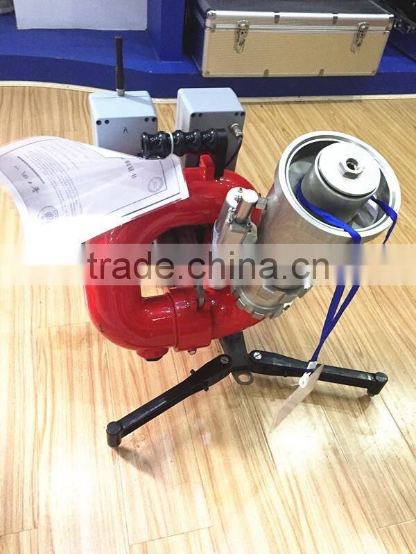 Remote control water cannon for fire fighting