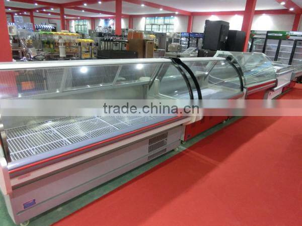 Hot sales 3 door beverage Supermarket Display Freezer(ZQR-1200)