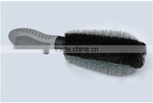 PP Car Wheel Brush Washing Brush With TPR Handle