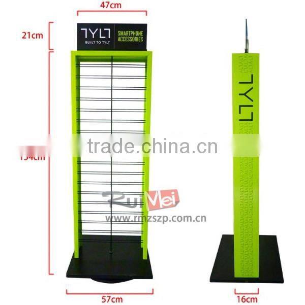 Retail professional shop display mobile phone accessory stand rack