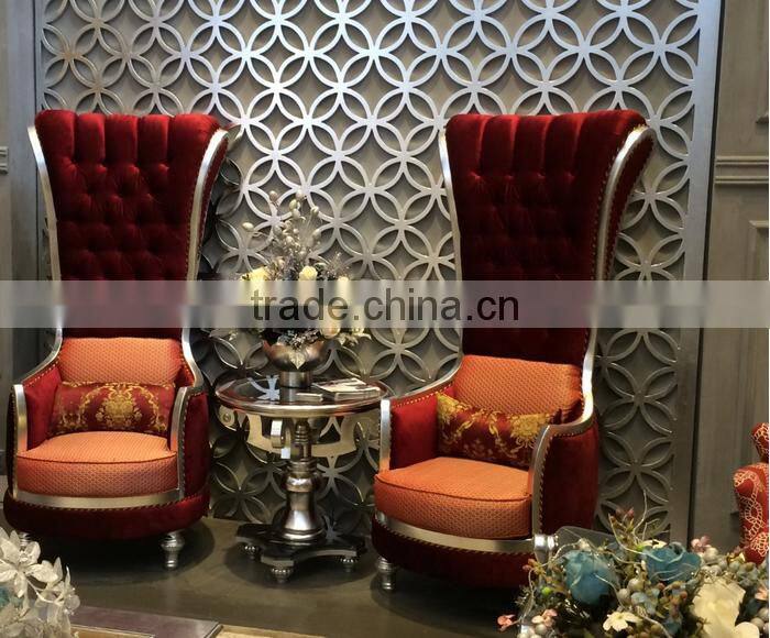 BISINI Fashionable Living Room Set, European Style Queen Throne Sofa Chair, Classic and Royal High Back Chair (BF01-X1196)