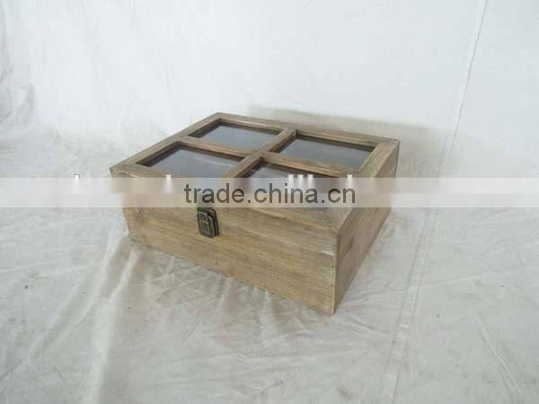 Cheap Wooden Box with Glass Top for Sale