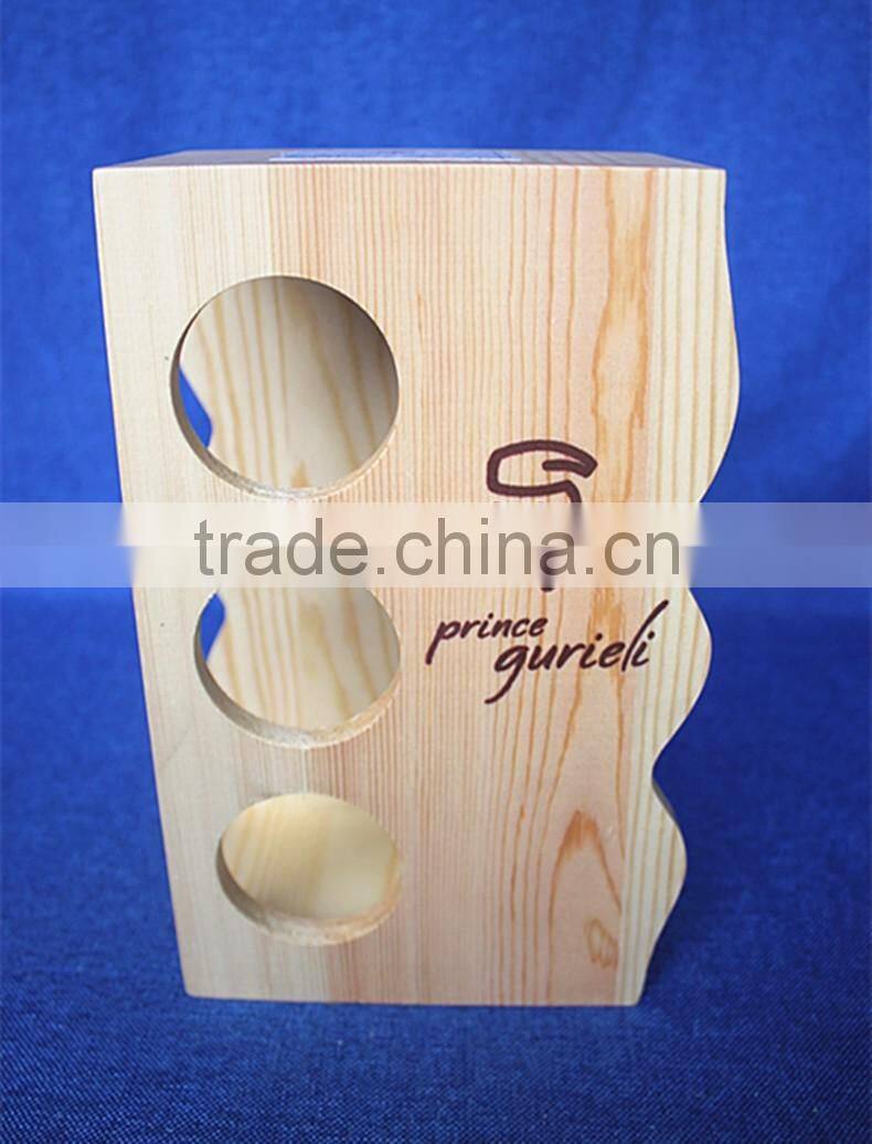 unique decorative pine wooden spice rack for wholesale