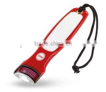 2 LED magnetic torch with string