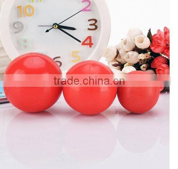 CY187 Products For Pet Puppy Dog Red Solid Natural Rubber Elastic Pet Ball Toys, Bite Resistant Dog Toy Squeakers Training Toys