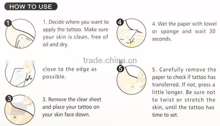 Water Transfer Waterproof Temporary Tattoo Sticker Body Art Sexy Product