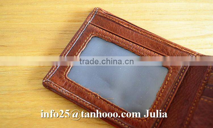 High quality genuine leather wallet/ travel wallet/men wallet