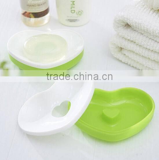 lovely heart shape soap case /plastic soap tray /plastic soap box