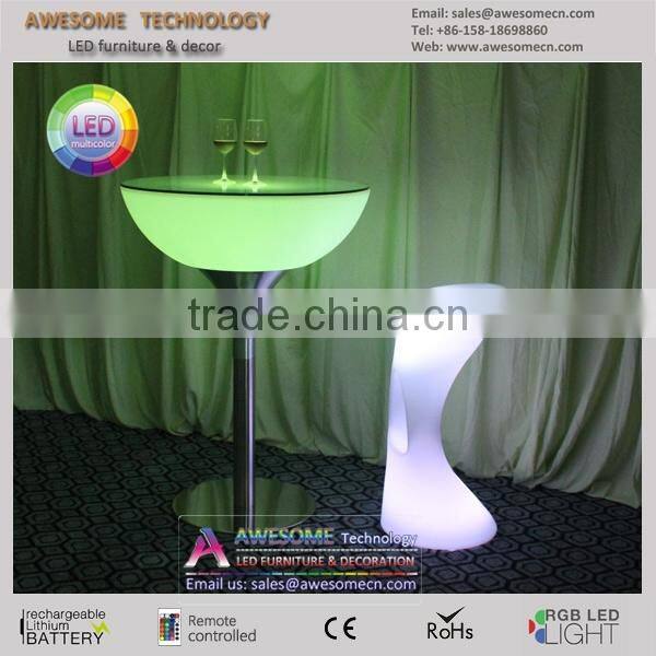 Europe moree glow led round bar table (TP115)