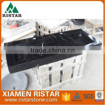 High quality black marble stone bathroom basins and stone sinks RST-SB034