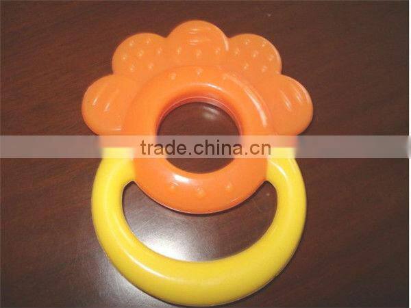 Colorful funny silicone baby teether