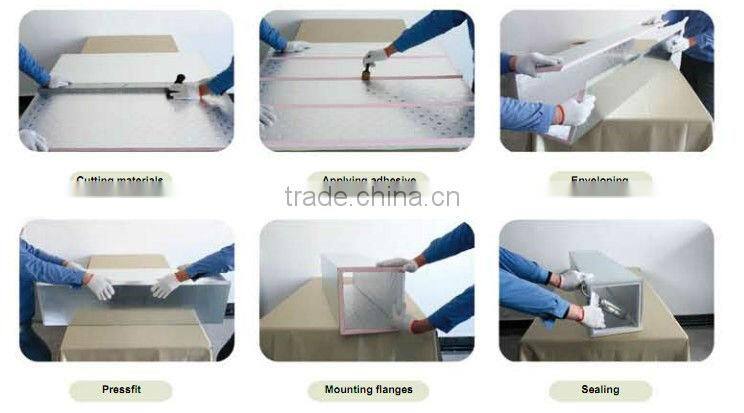 Blue color PU air duct panel for hvac