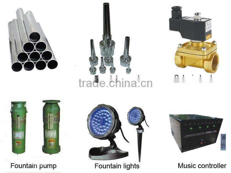 Stainless steel dancing music fountain outdoor music garden water fountain