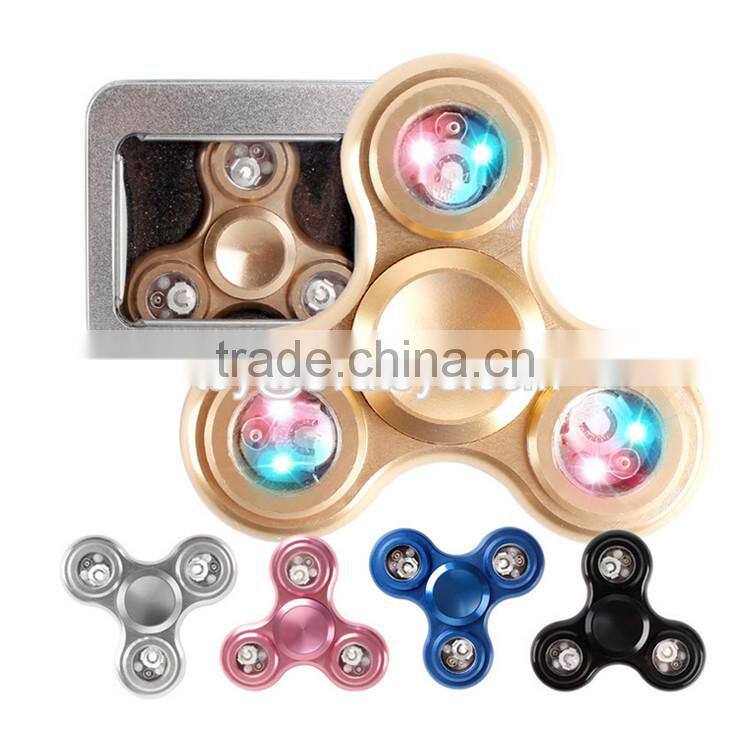 Luxury anti-corossion aluminum alloy metal fidget spinner, fidget hand spinner toys W01A258