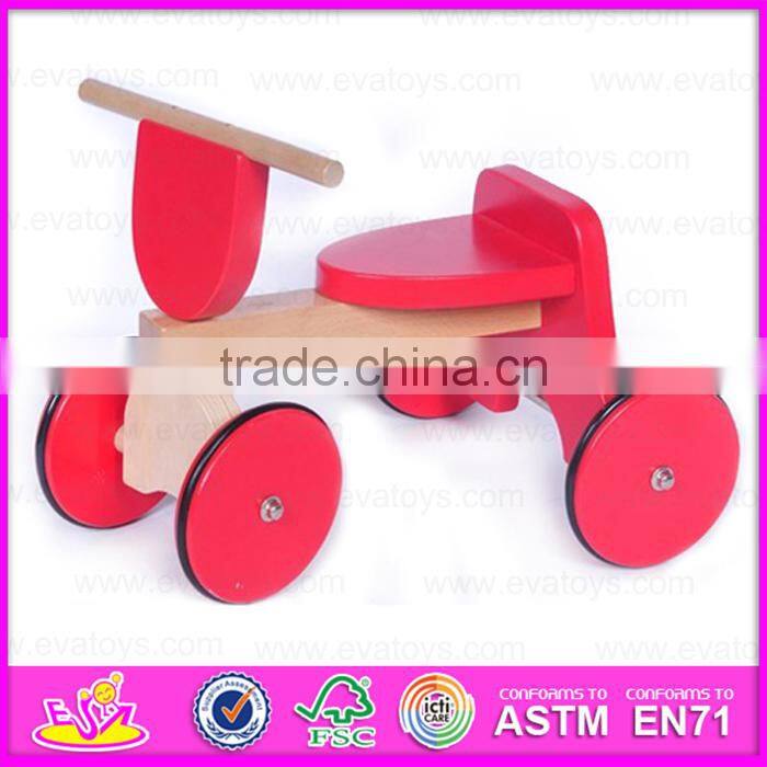 2015 New arrival Wooden Kid Trike Toy,Interesting cheap Wooden Tricycle Toy,Green color wooden baby tricycle toy in bulk W16A013