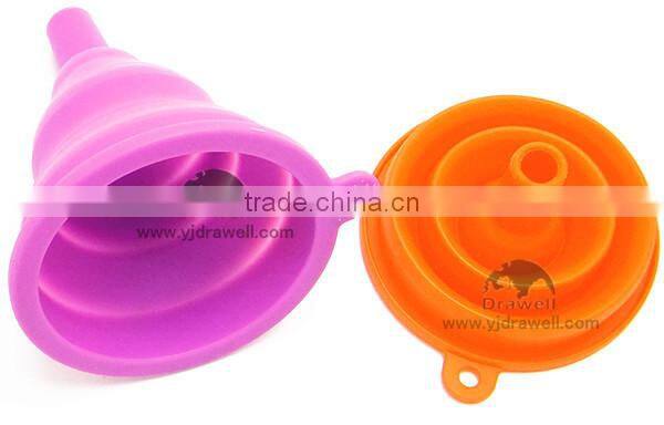 SB-0924 Food Grade Easy Clean silicone foldable funnel