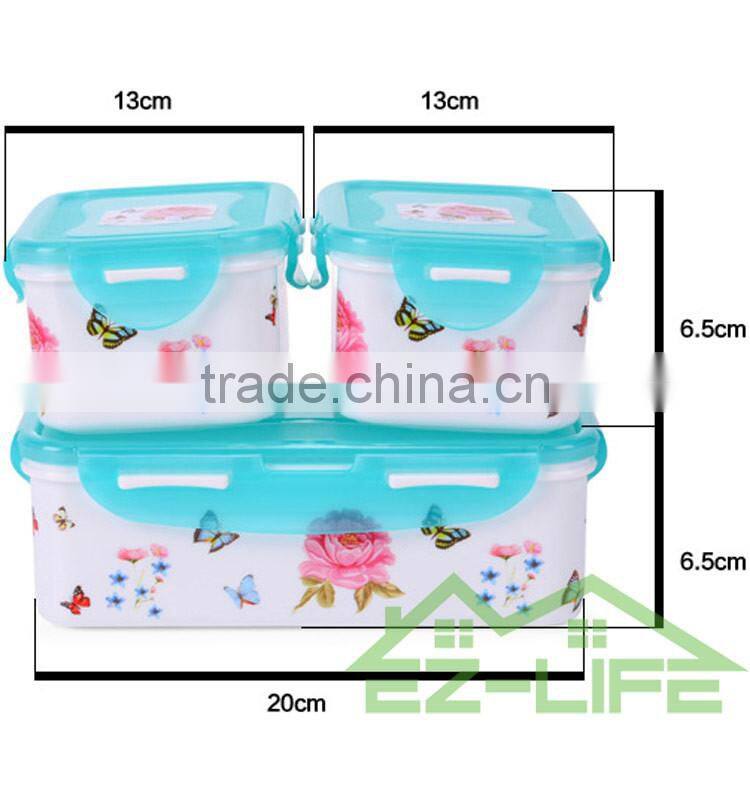 BPA free applicable to microwave oven promotion seal plastic food Freshness Preservation storage boxes