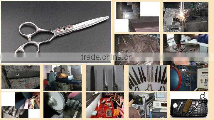 QJ-JC125 beauty coating titanize scissors with stainless steel hair scissors