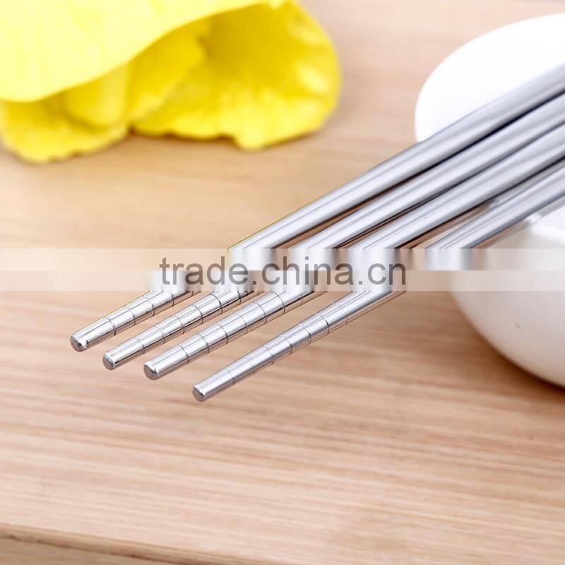 Hot Sale Dinner Chopsticks Stainless Steel For Home Flatware