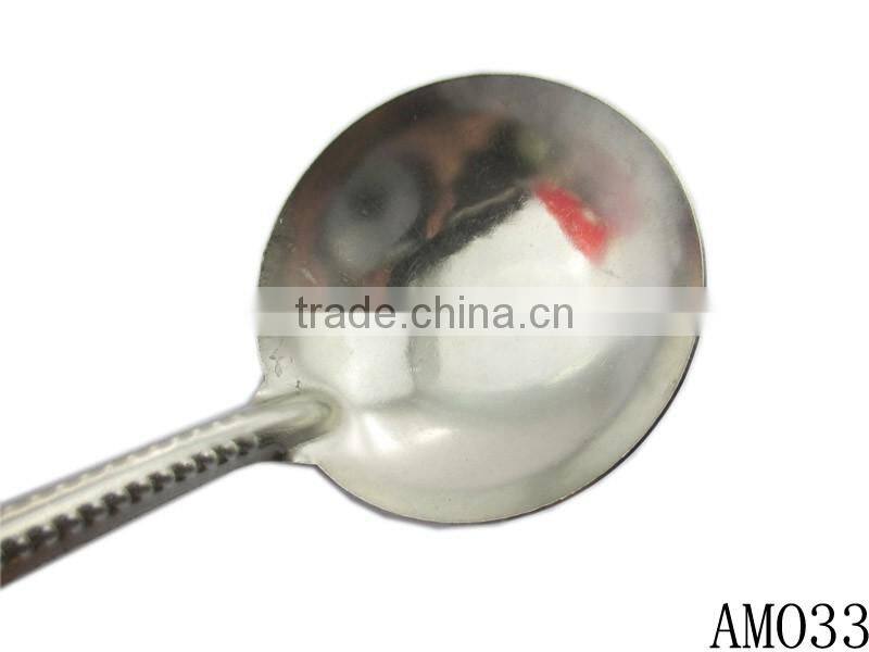 Laced 410 stainless steel kitchenware circle oil spoon