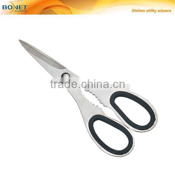 S53015 FDA qualified 6-3/8" professional stainless steel blade kitchen scissors