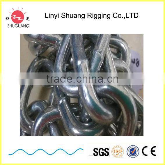 Manufacturer Supply Welded Structrue DIN5685 Galvanized Steel Long Chain