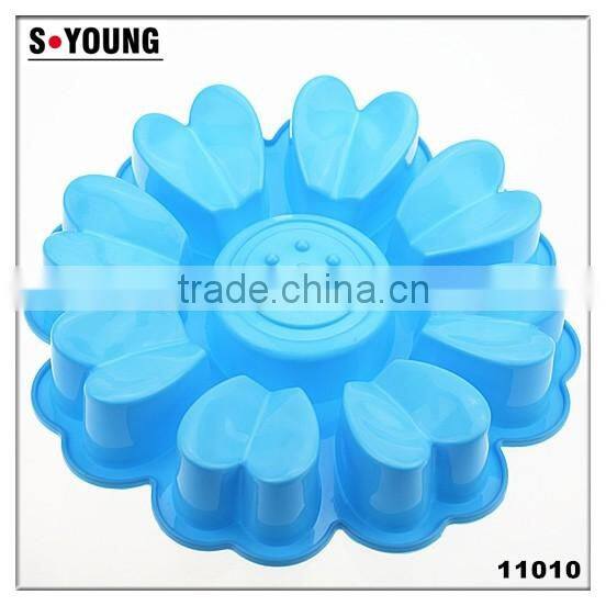 11010 flower t Shape Silicone cake Mold