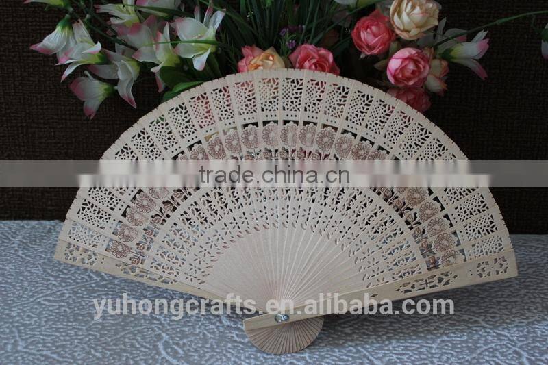 Fragrance wood fan for promotion