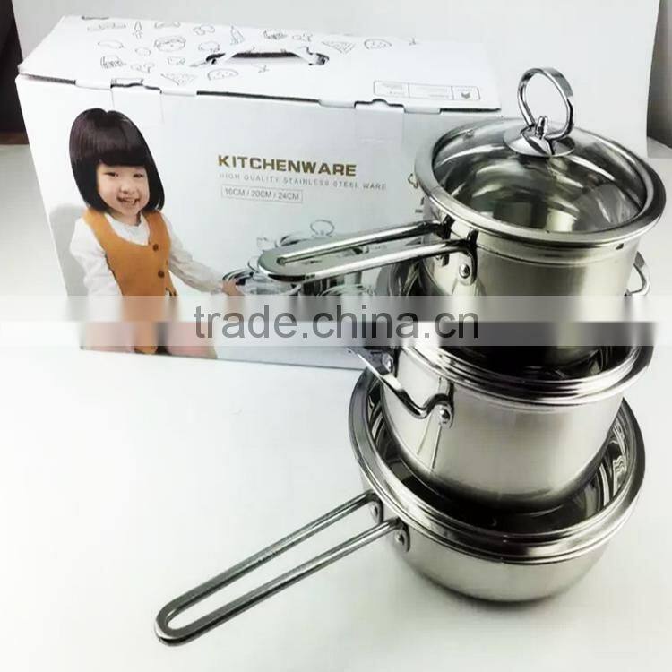 Stainless steel stock pot milk pot / elegant cookware set / cooking pot