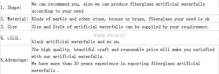 Prefab wholesale indoor fountains wall artificial waterfalls for home Add to My Favorites