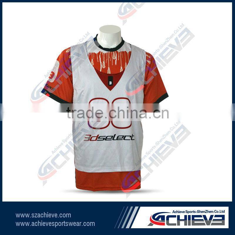 Full Sublimated Lacrosse Skirts Custom Sublimation Lacrosse Shooting Shirt