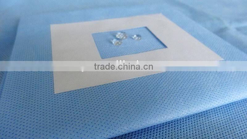 SMS Nonwoven Fenestrated With Adhesive Drape