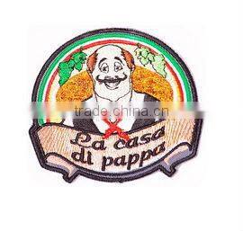 2016 china high quality personalized 3d embroidery patch for dress