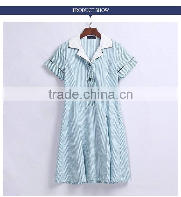 2017 New Design Primary Summer Dress School Uniform