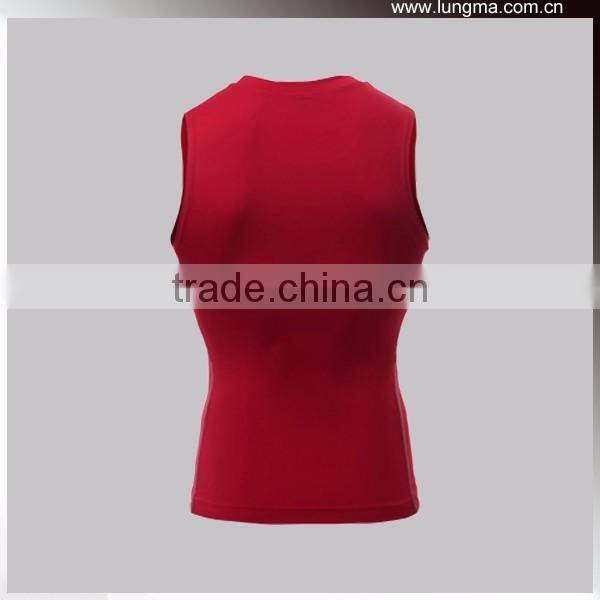 4 Needle 6 Thread Stitching Dri fit Quick Dry Short Sleeve Rash Guard Vest Tank Tops