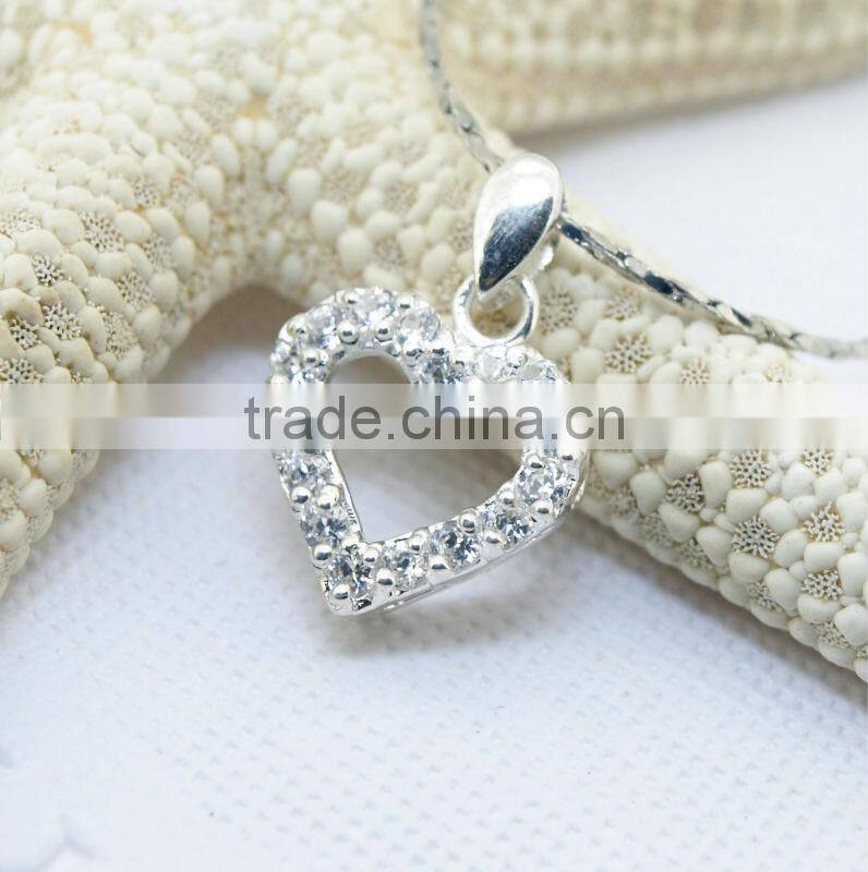 925 sterling silver necklace women's jewelry rhodium plated cross pendant