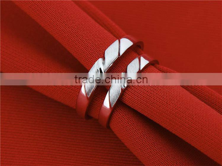 Fashion Couple Jewelry Engagement Matt Ring