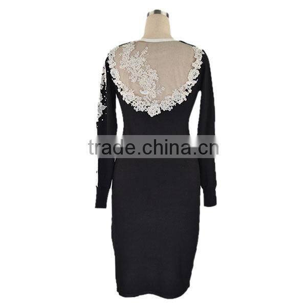 Latest Dress Designs Apparel Sexy Dress Woman Cashmere Sweater