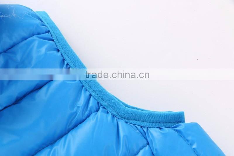 wholesale customize cheap kids children winter down vests and clothes