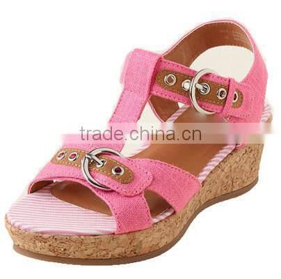 Chinese Brand durable high heels children girl shoe 2015