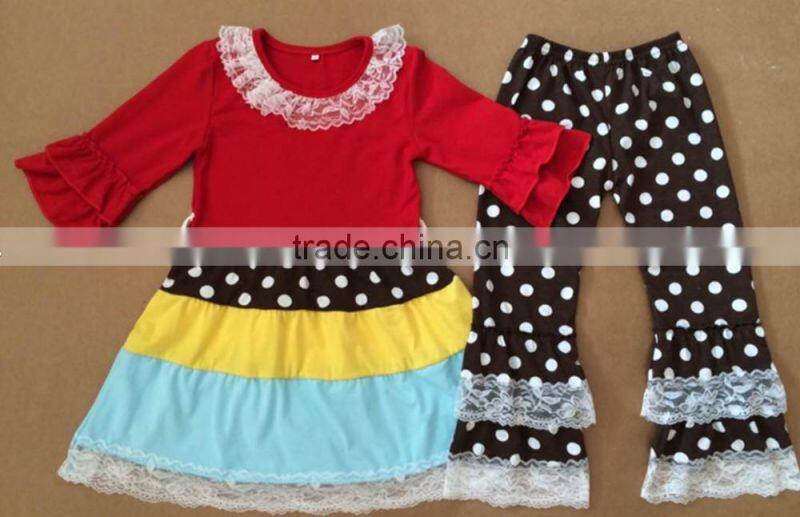 kids fashion clothing outfits girls boutique clothing high quality organic cotton clothing girls fall long sleeve outfit