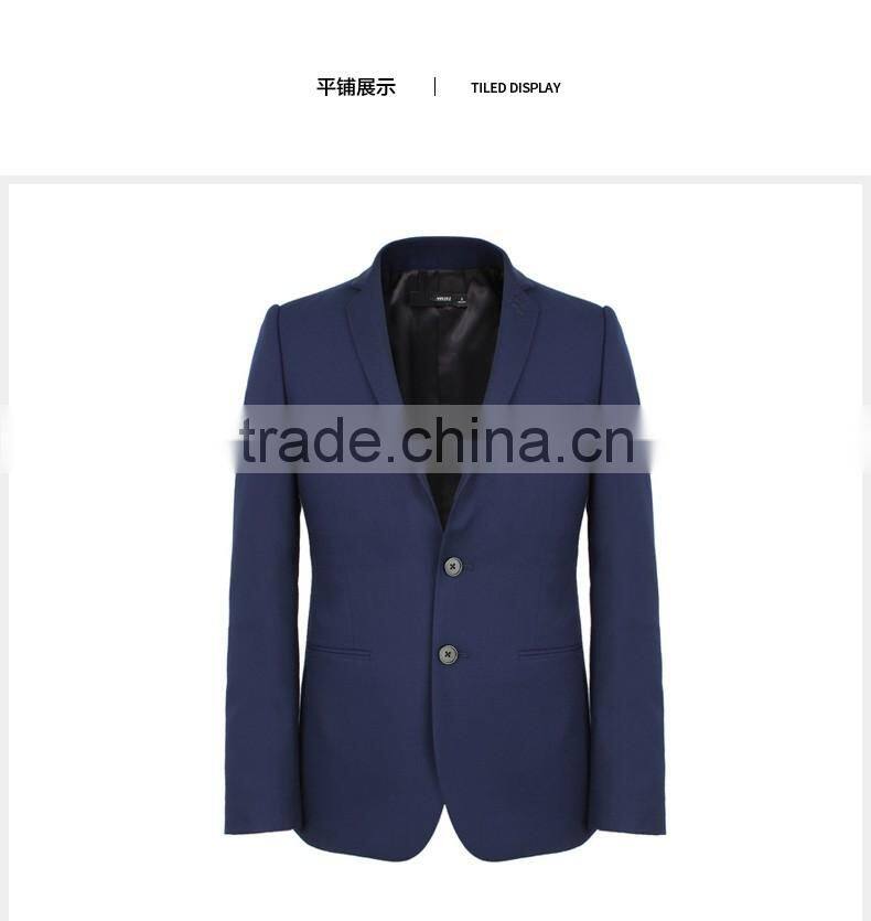 Juqian latest suit navy men slim fit suit