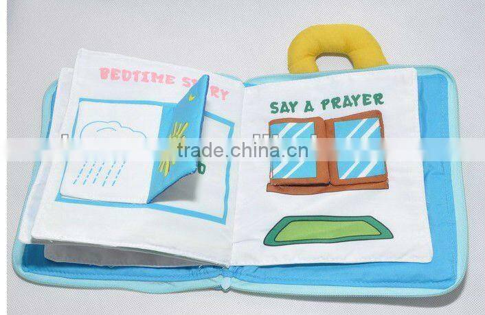 kids educational cloth book for children