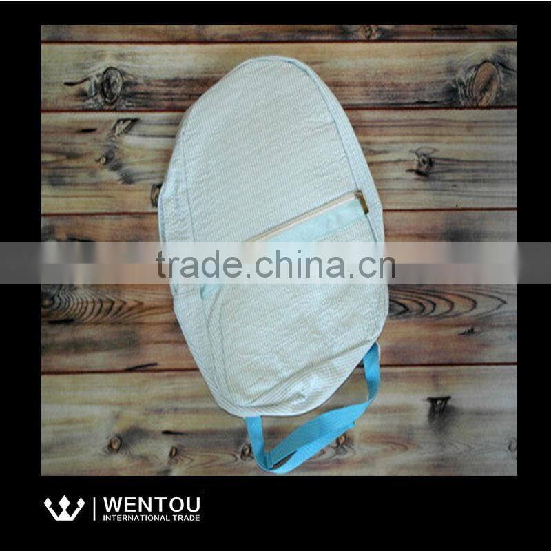 Newest Design Pretty Practical Monogrammed Seersucker Backpack