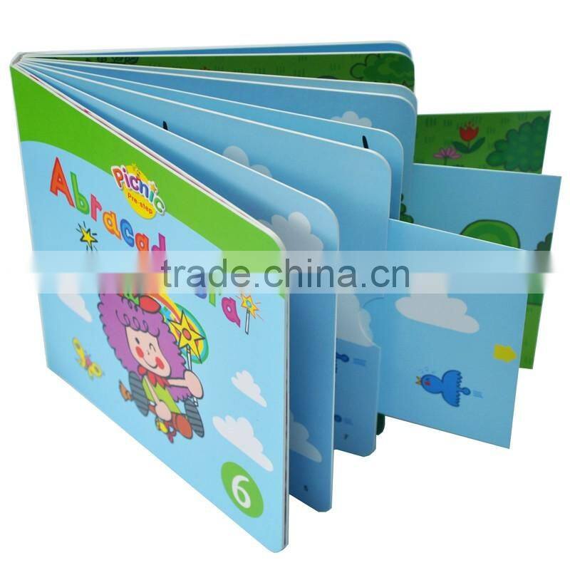 board book binding children carton book printing 4/4C card paper book printing