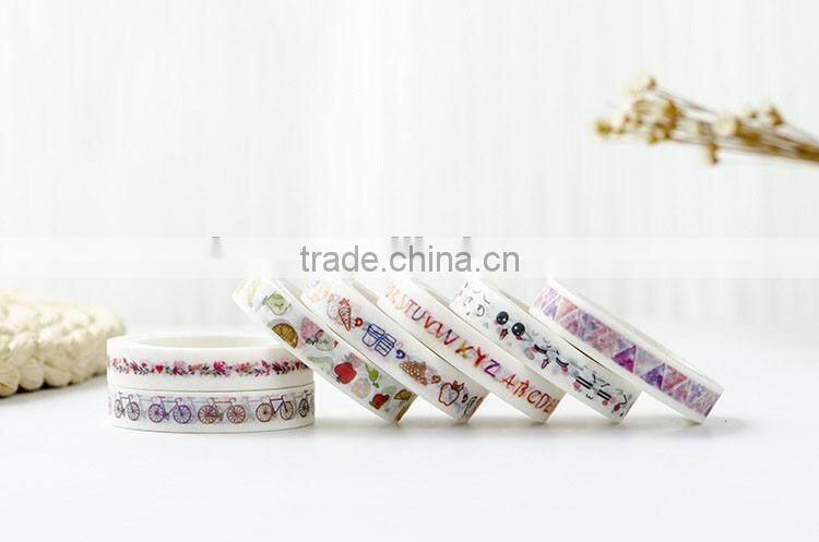 9mm*10m paper tape DIY planner accessories thin style adhesive tape