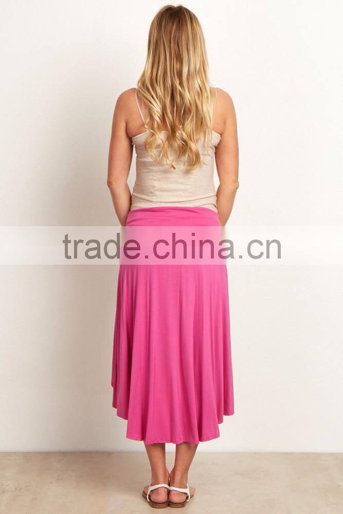 Latest skirt design pictures women trend hi low maternity skirt 2016