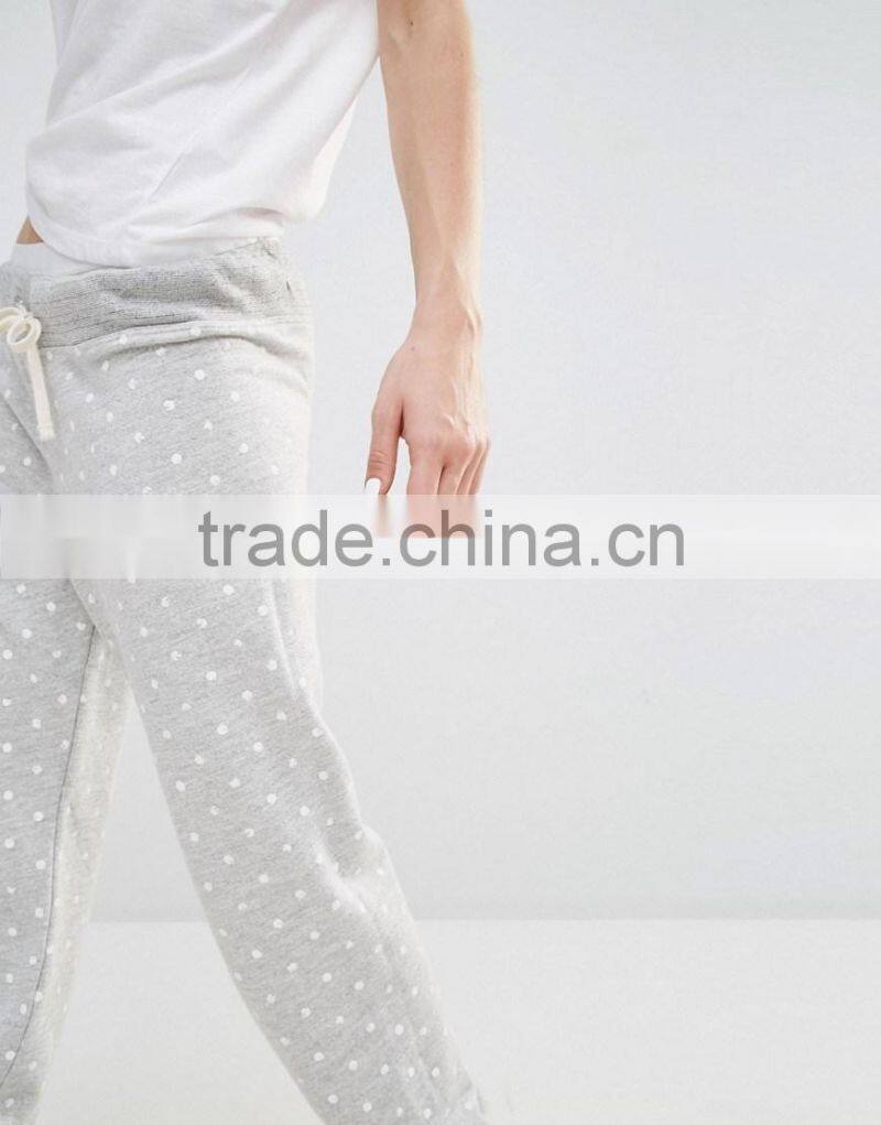 China OEM mass factory cotton flannel pajama pants for women
